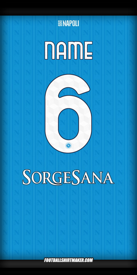 Shirt SSC Napoli 2025/2026 -  name - 6