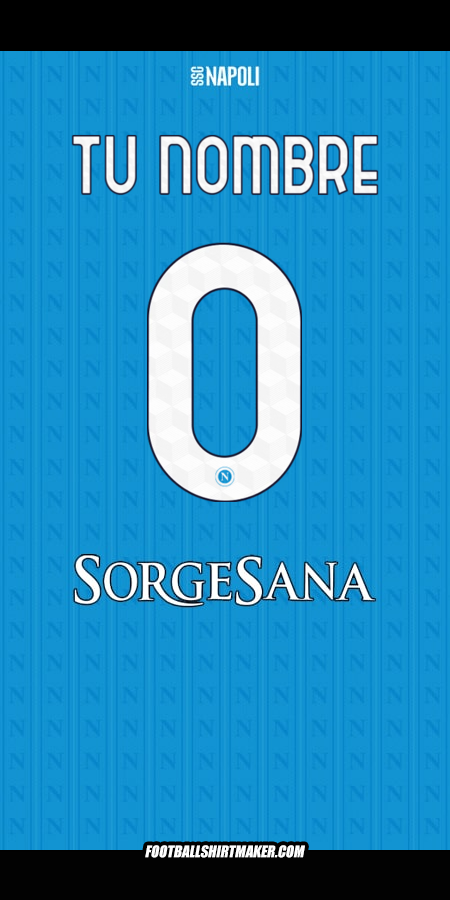 Jersey SSC Napoli 2025/2026 -  tu nombre - 0