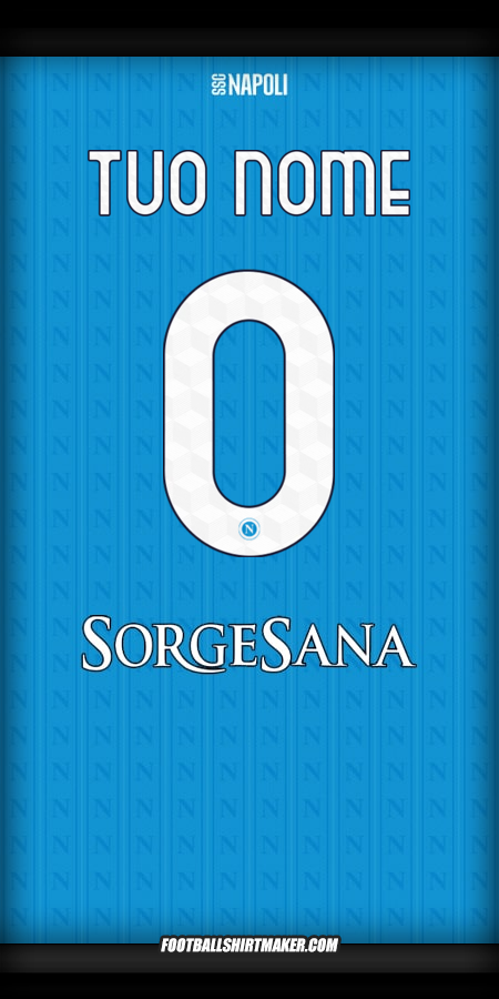Maglia SSC Napoli 2025/2026 -  tuo nome - 0