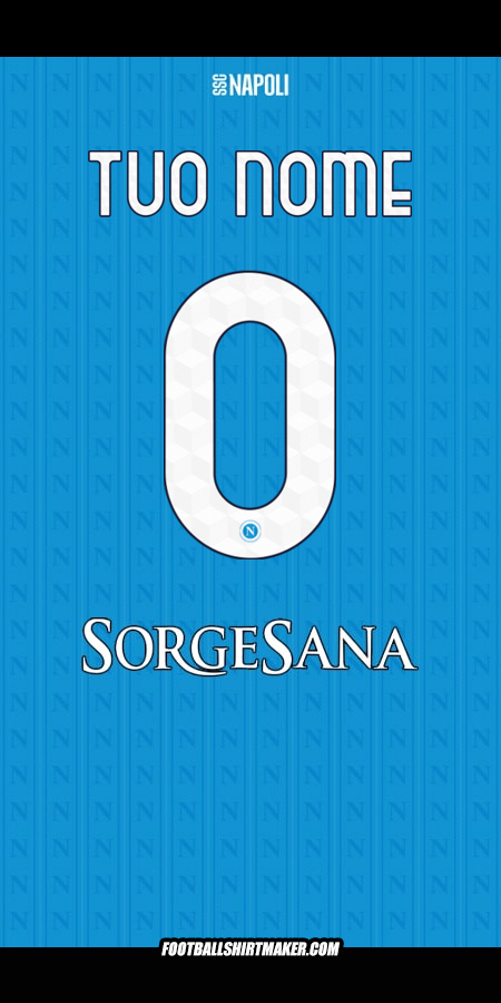 Maglia SSC Napoli 2025/2026 -  tuo nome - 0