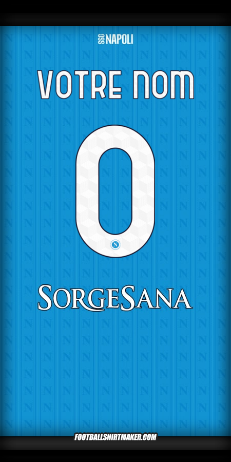 Maillot SSC Napoli 2025/2026 -  votre nom - 0