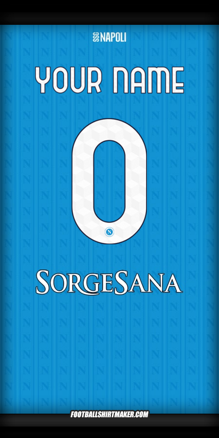 Jersey SSC Napoli 2025/2026 -  your name - 0