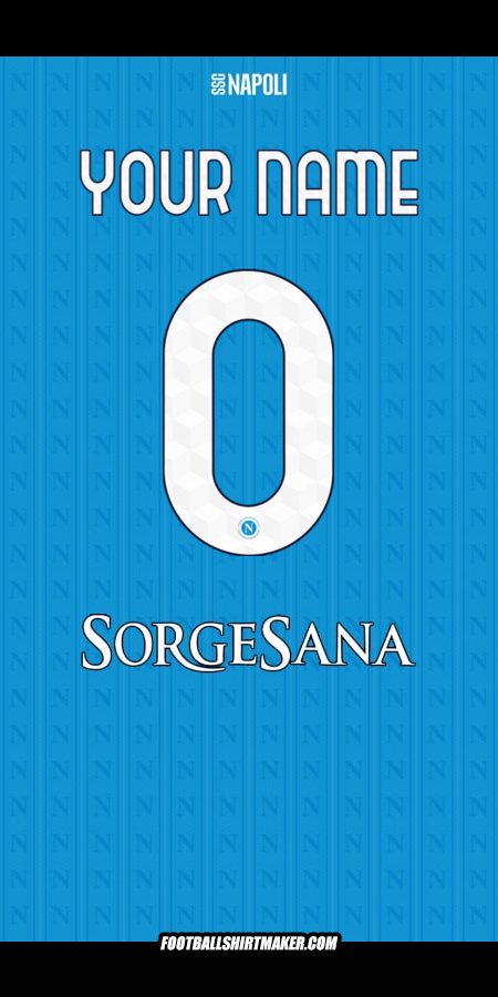 Shirt SSC Napoli 2025/2026 -  your name - 0