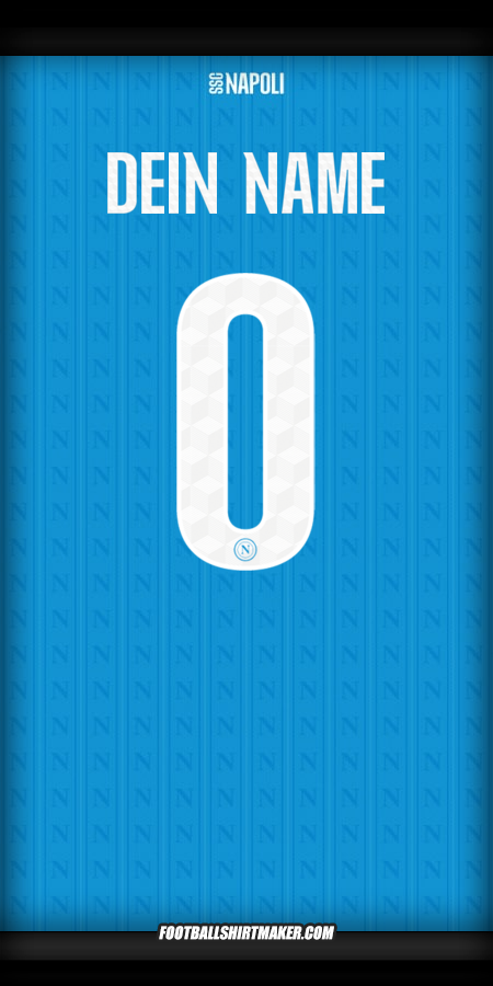 Trikot SSC Napoli Cup 2025/2026 -  dein name - 0