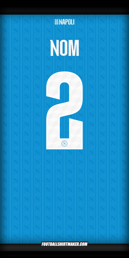 Maillot SSC Napoli Cup 2025/2026 -  nom - 2