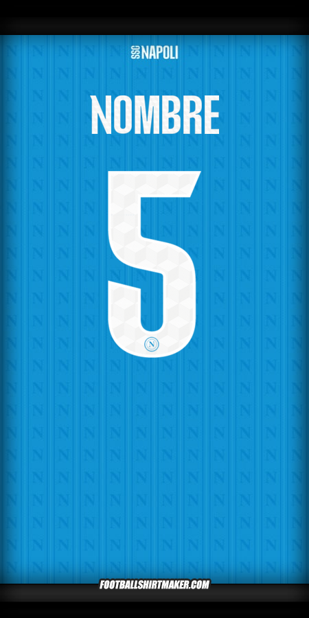 Jersey SSC Napoli Cup 2025/2026 -  nombre - 5