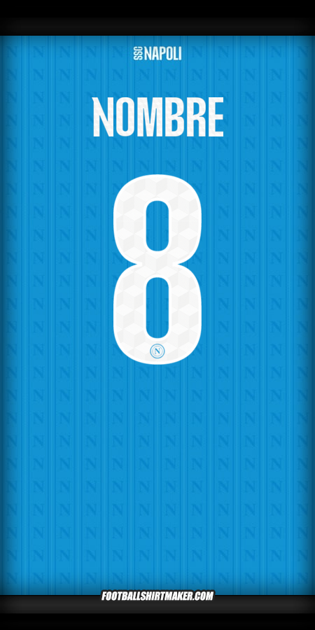 Camiseta SSC Napoli Cup 2025/2026 -  nombre - 8