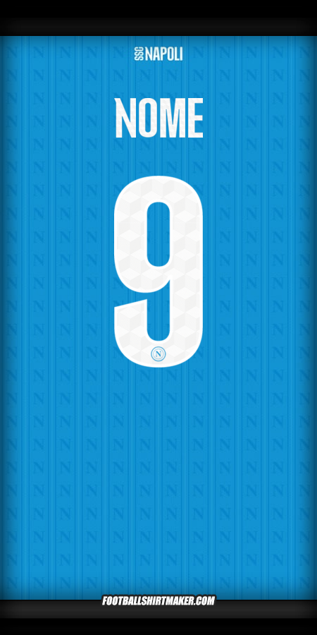Camisa SSC Napoli Cup 2025/2026 -  nome - 9