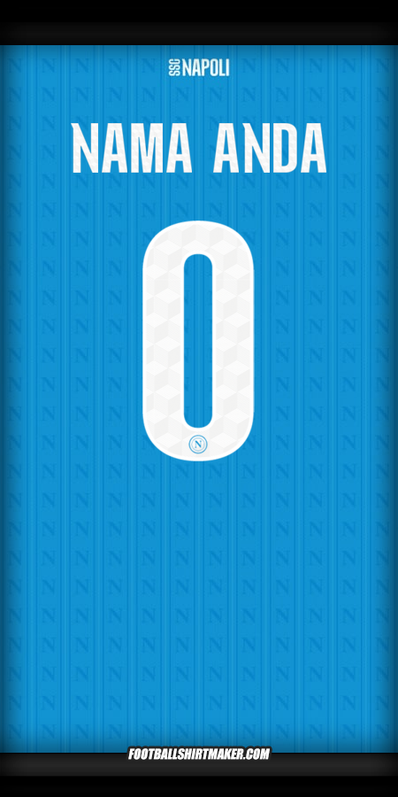 Jersey SSC Napoli Cup 2025/2026 -  nama anda - 0