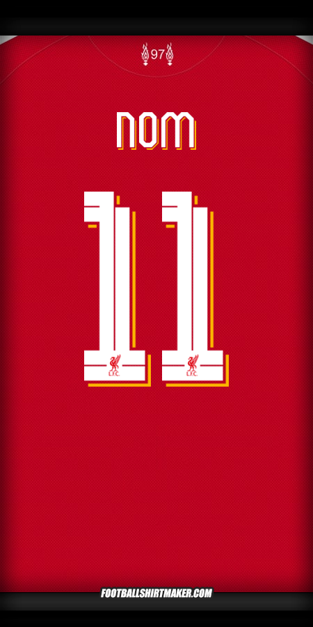 Maillot Liverpool FC Cup 2025/2026 -  nom - 11