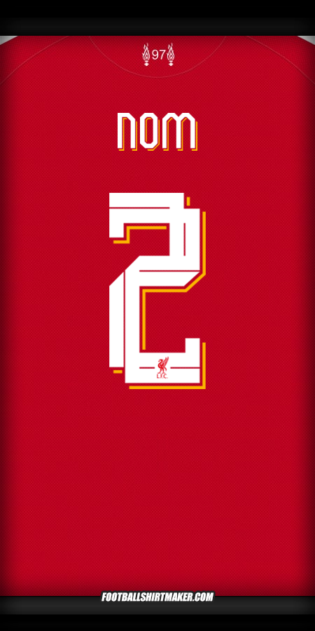 Maillot Liverpool FC Cup 2025/2026 -  nom - 2