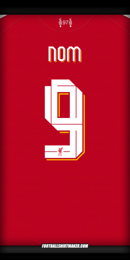 Maillot Liverpool FC Cup 2025/2026 -  nom - 9