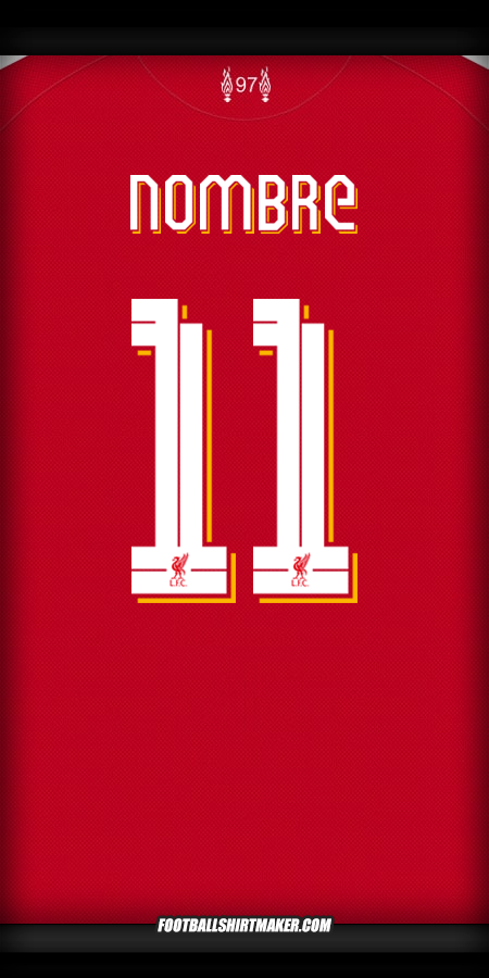 Camiseta Liverpool FC Cup 2025/2026 -  nombre - 11