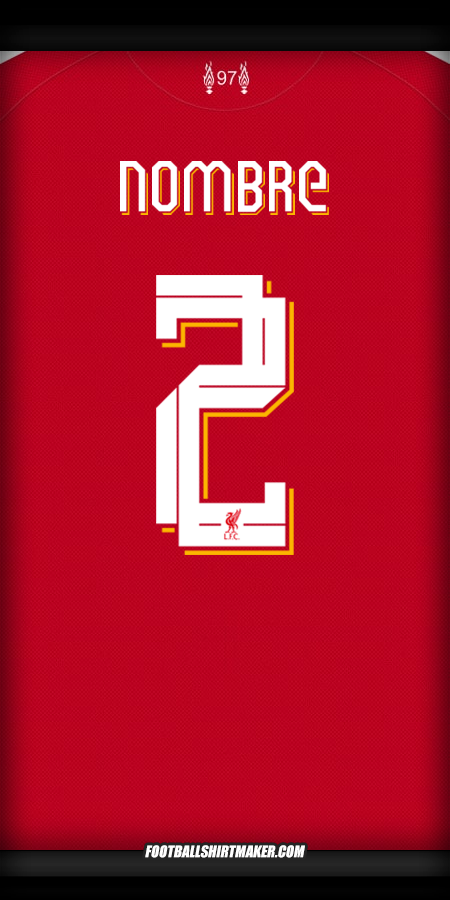 Camiseta Liverpool FC Cup 2025/2026 -  nombre - 2