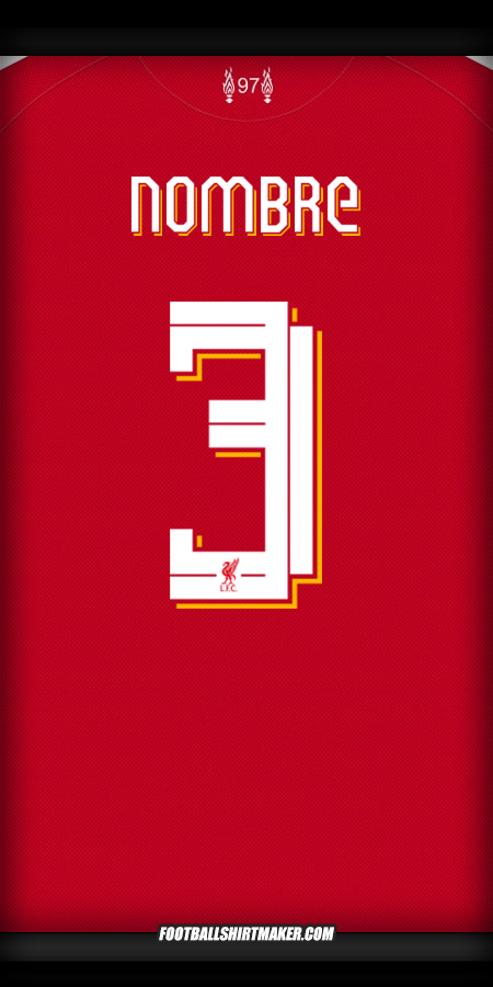 Jersey Liverpool FC Cup 2025/2026 -  nombre - 3