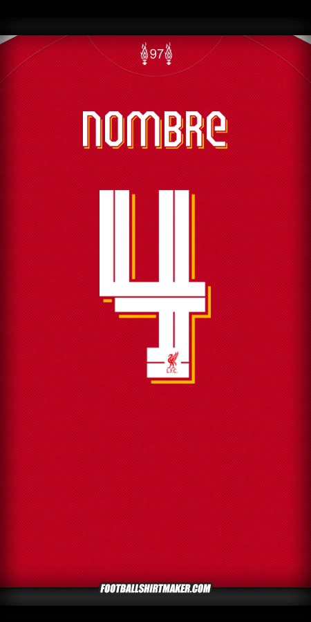 Jersey Liverpool FC Cup 2025/2026 -  nombre - 4