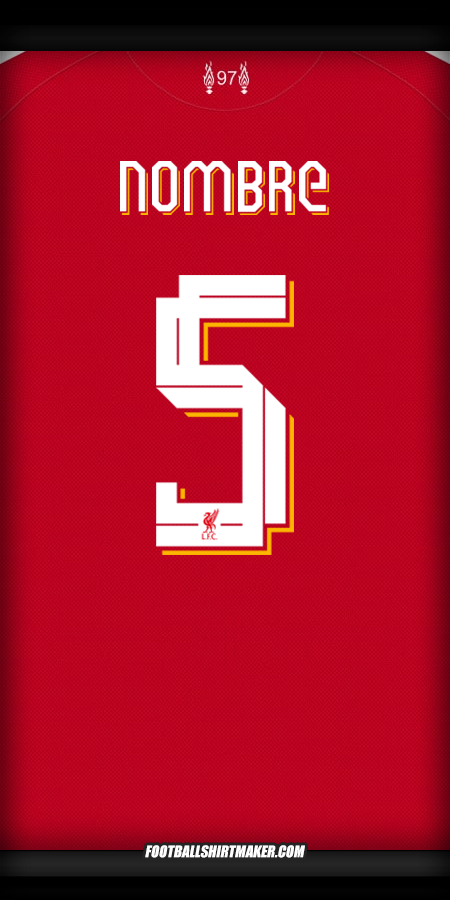 Jersey Liverpool FC Cup 2025/2026 -  nombre - 5