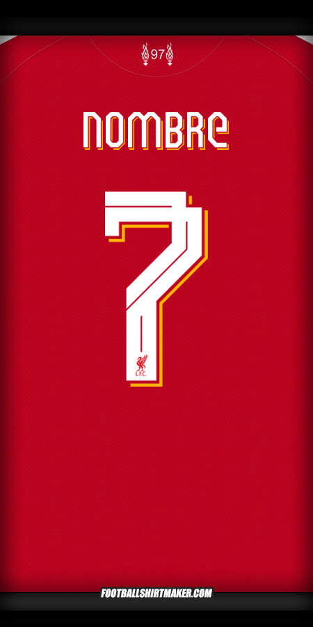 Jersey Liverpool FC Cup 2025/2026 -  nombre - 7