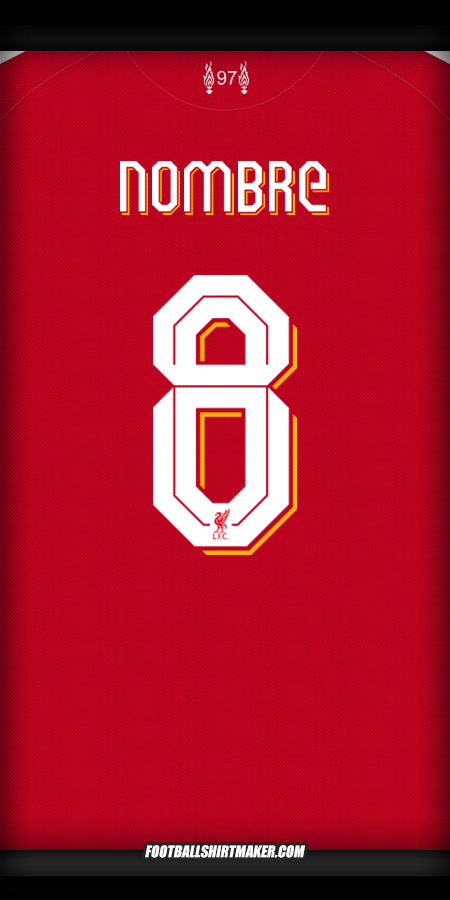 Camiseta Liverpool FC Cup 2025/2026 -  nombre - 8