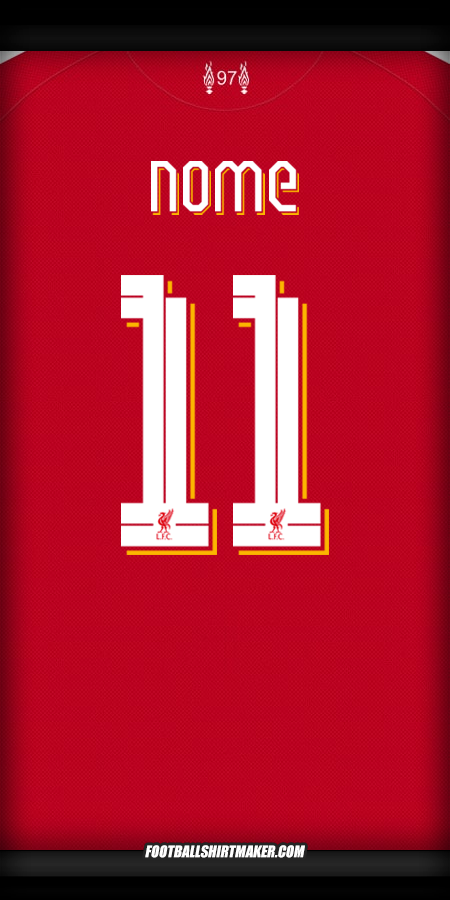 Camisola Liverpool FC Cup 2025/2026 -  nome - 11