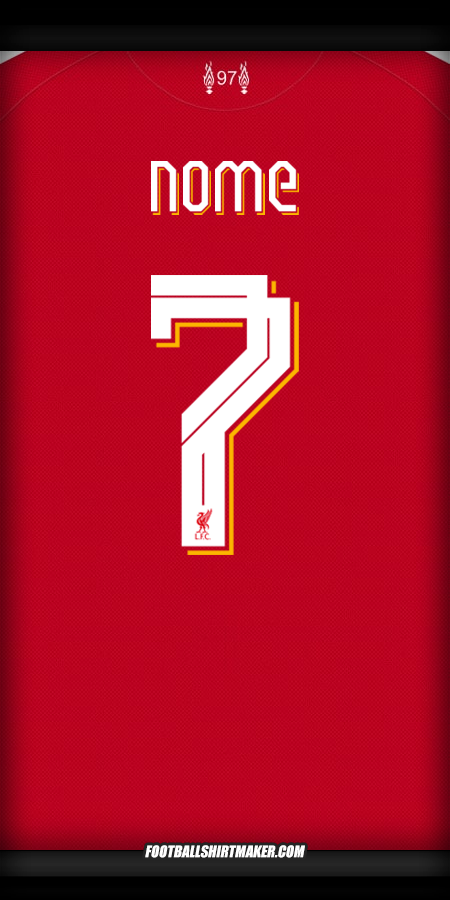 Maglia Liverpool FC Cup 2025/2026 -  nome - 7