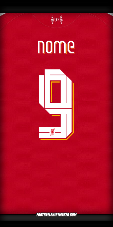 Camisa Liverpool FC Cup 2025/2026 -  nome - 9