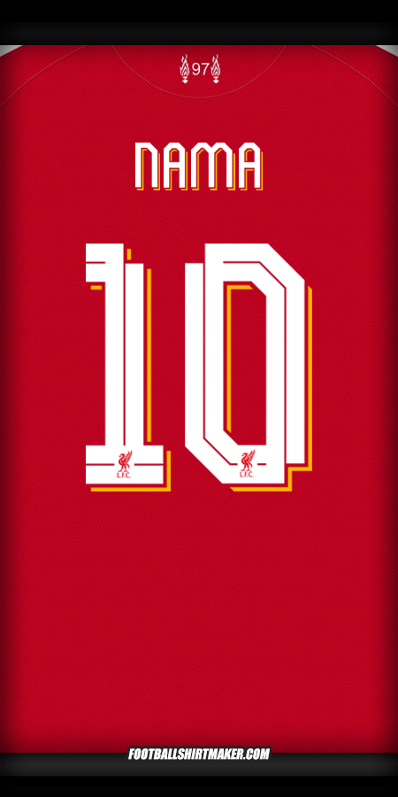 Jersey Liverpool FC Cup 2025/2026 -  nama - 10