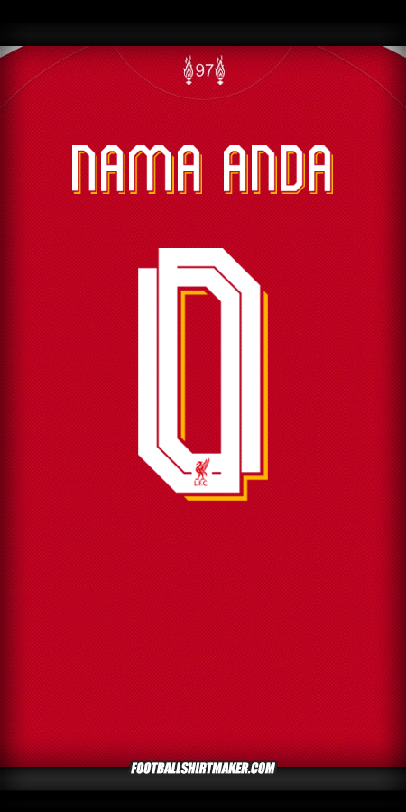 Jersey Liverpool FC Cup 2025/2026 -  nama anda - 0