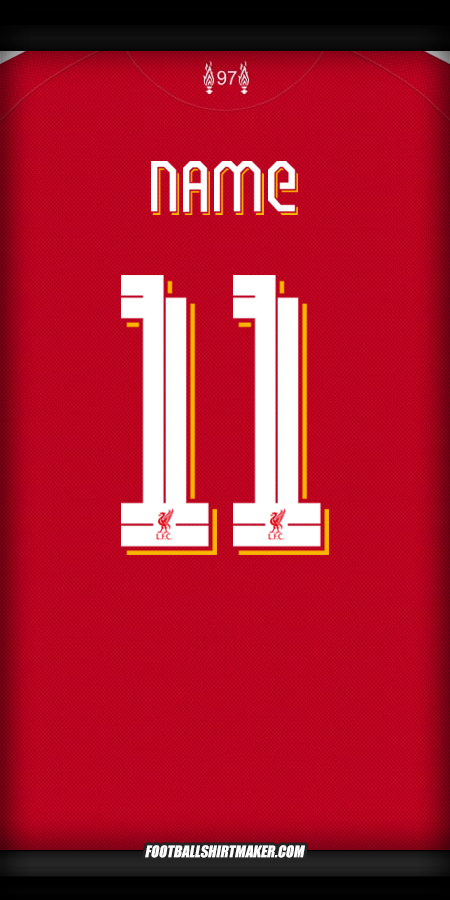 Jersey Liverpool FC Cup 2025/2026 -  name - 11