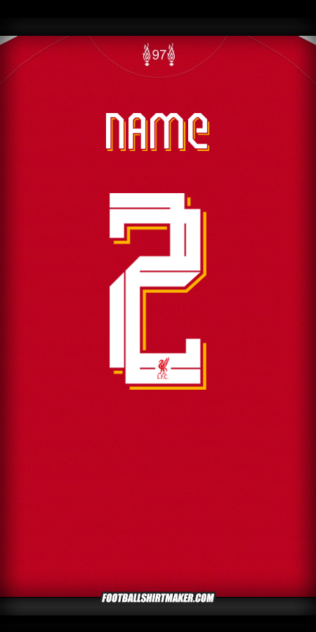 Jersey Liverpool FC Cup 2025/2026 -  name - 2