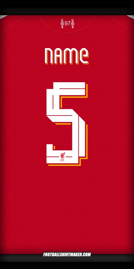 Jersey Liverpool FC Cup 2025/2026 -  name - 5