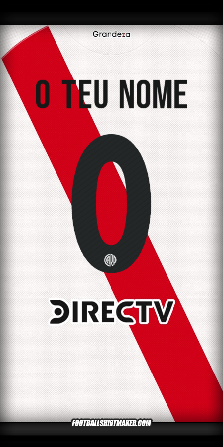 Camisola River Plate 2025/2026 -  o teu nome - 0