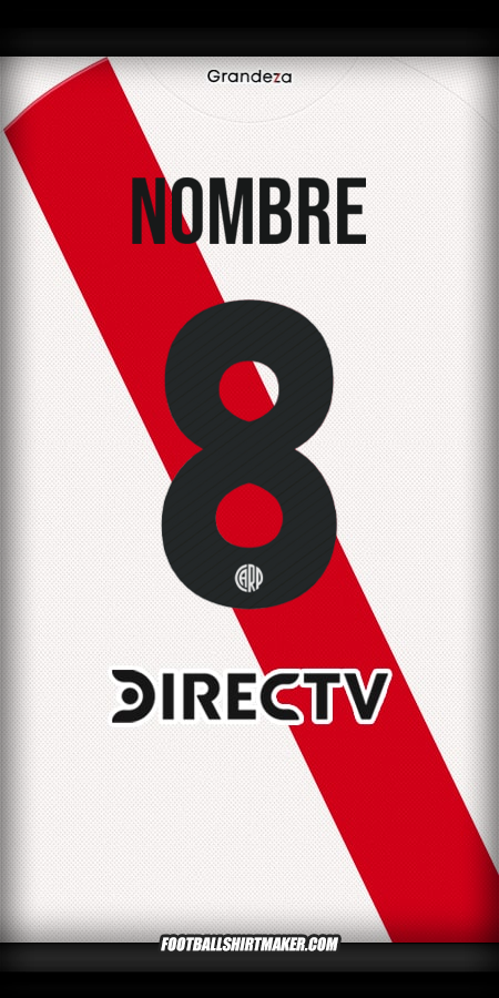Jersey River Plate 2025/2026 -  nombre - 8