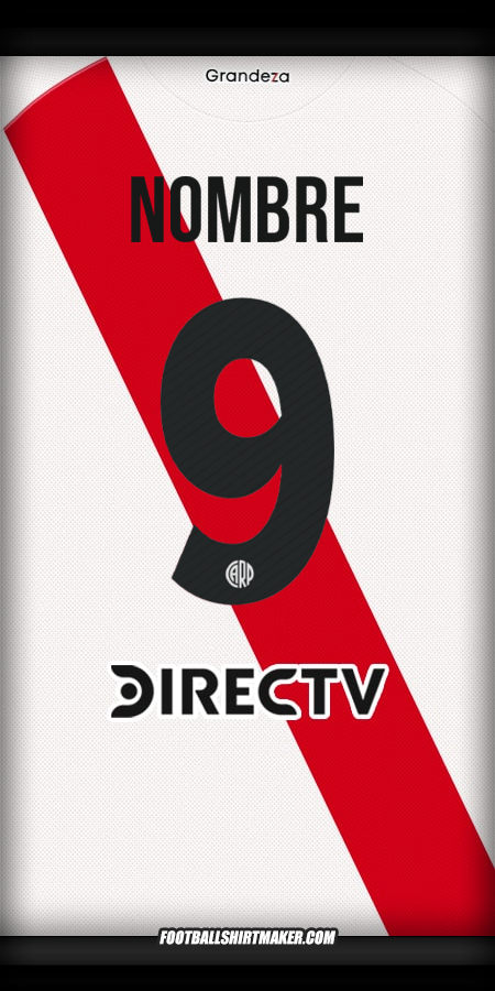 Jersey River Plate 2025/2026 -  nombre - 9