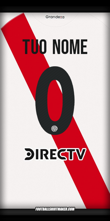 Maglia River Plate 2025/2026 -  tuo nome - 0