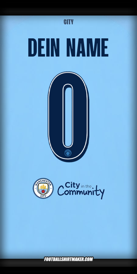 Trikot Manchester City Cup 2025/2026 -  dein name - 0