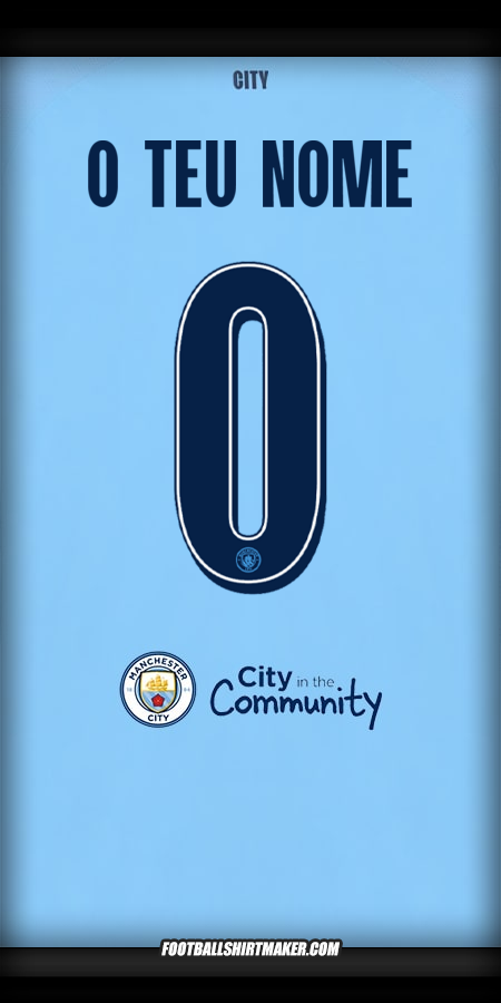 Camisola Manchester City Cup 2025/2026 -  o teu nome - 0