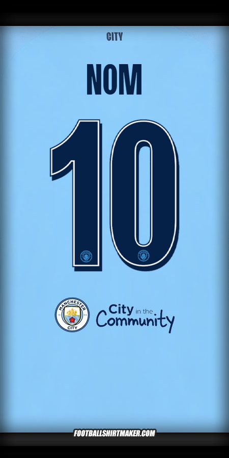 Maillot Manchester City Cup 2025/2026 -  nom - 10