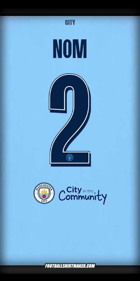 Maillot Manchester City Cup 2025/2026 -  nom - 2