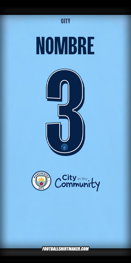 Jersey Manchester City Cup 2025/2026 -  nombre - 3