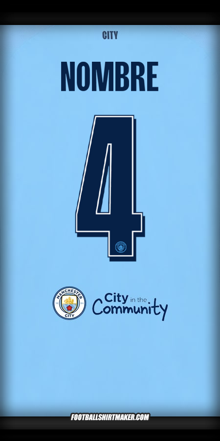 Jersey Manchester City Cup 2025/2026 -  nombre - 4