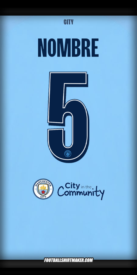Jersey Manchester City Cup 2025/2026 -  nombre - 5