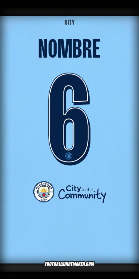 Jersey Manchester City Cup 2025/2026 -  nombre - 6