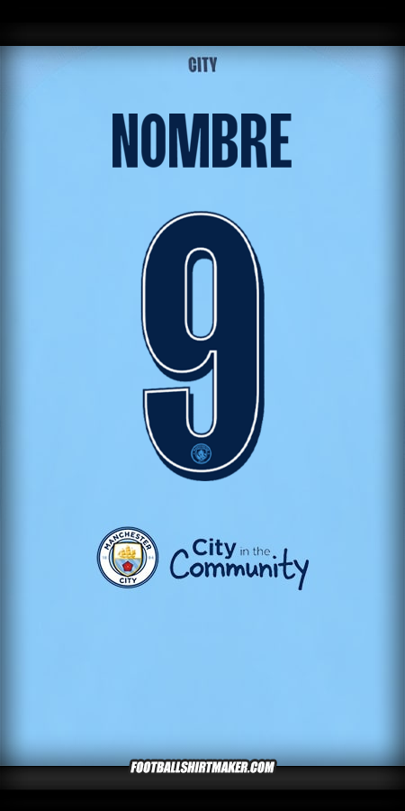 Jersey Manchester City Cup 2025/2026 -  nombre - 9