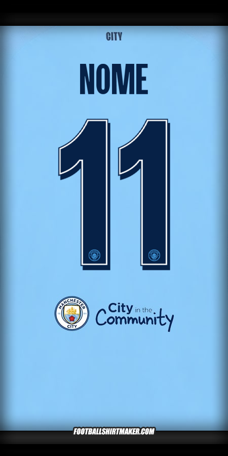 Maglia Manchester City Cup 2025/2026 -  nome - 11