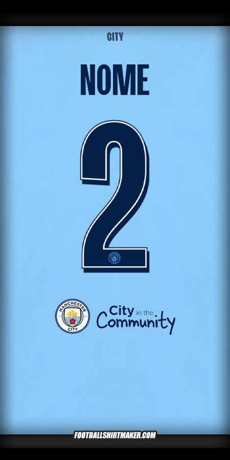 Camisola Manchester City Cup 2025/2026 -  nome - 2