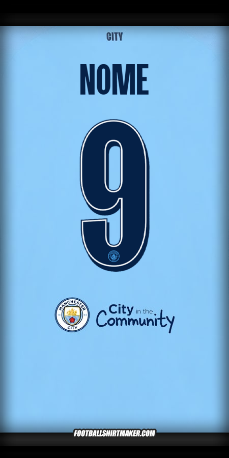 Camisa Manchester City Cup 2025/2026 -  nome - 9