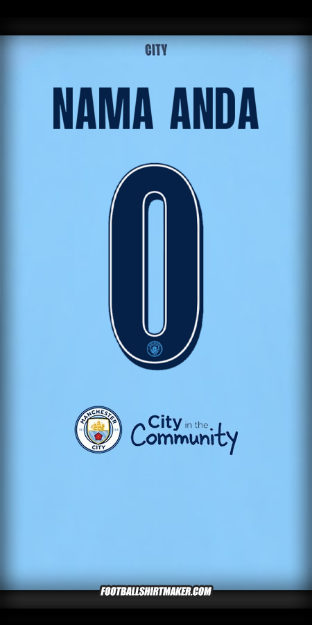 Jersey Manchester City 2025/2026 Cup -  nama anda - 0