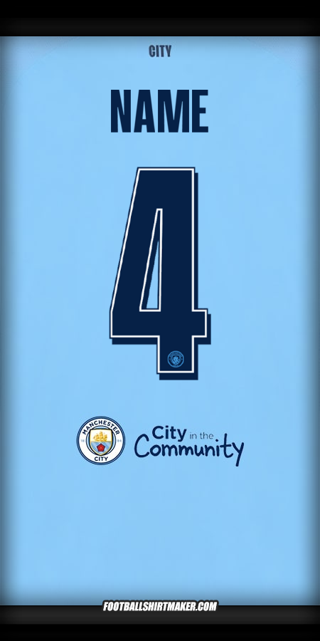 Trikot Manchester City Cup 2025/2026 -  name - 4