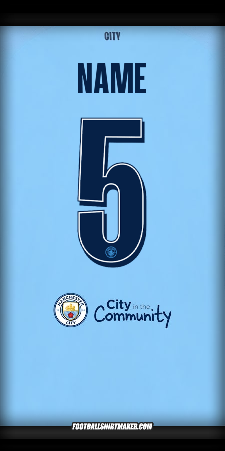 Jersey Manchester City Cup 2025/2026 -  name - 5